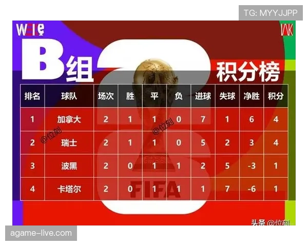 加拿大1-2瑞士：世界杯B组末轮战报